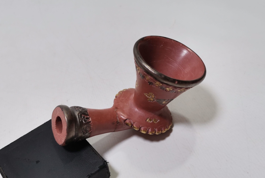 NADİR TİPTE USTA DAMGALI OSMANLI DÖNEMİ TOPHANE PİPO