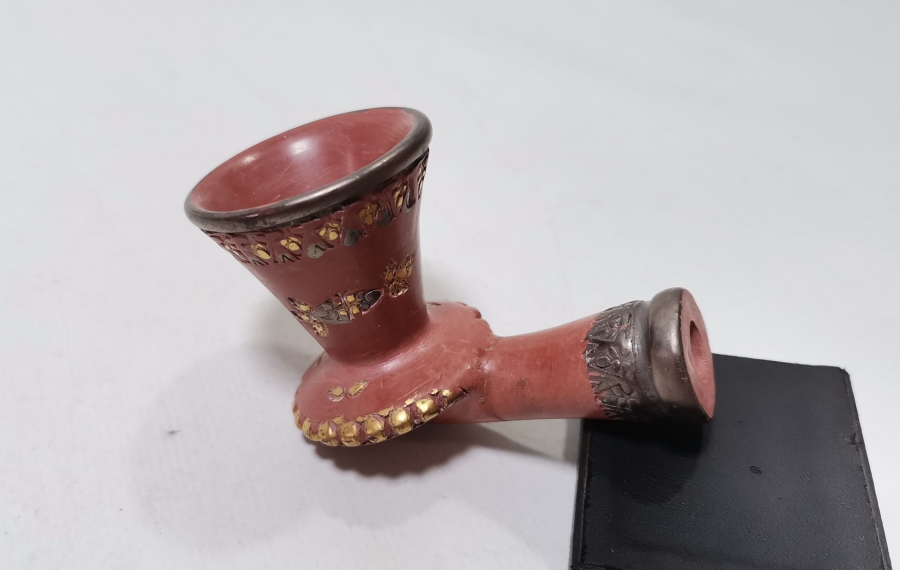 NADİR TİPTE USTA DAMGALI OSMANLI DÖNEMİ TOPHANE PİPO