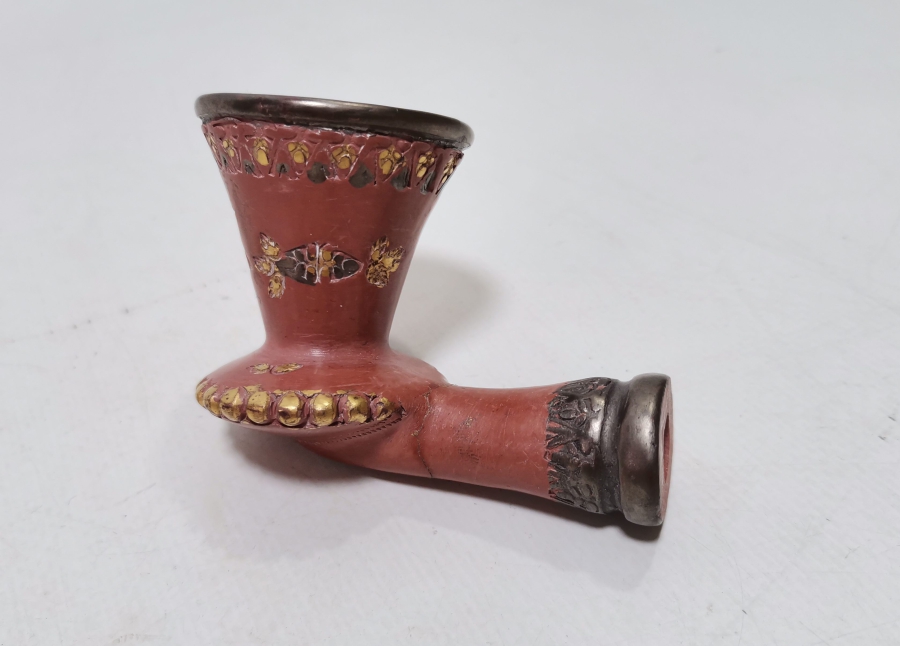 NADİR TİPTE USTA DAMGALI OSMANLI DÖNEMİ TOPHANE PİPO