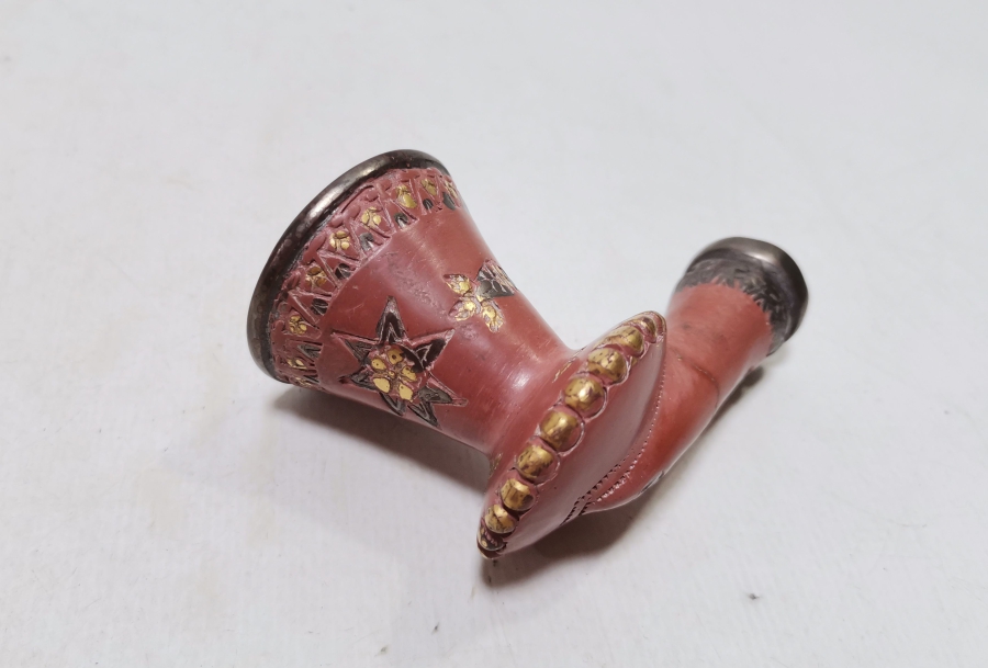 NADİR TİPTE USTA DAMGALI OSMANLI DÖNEMİ TOPHANE PİPO