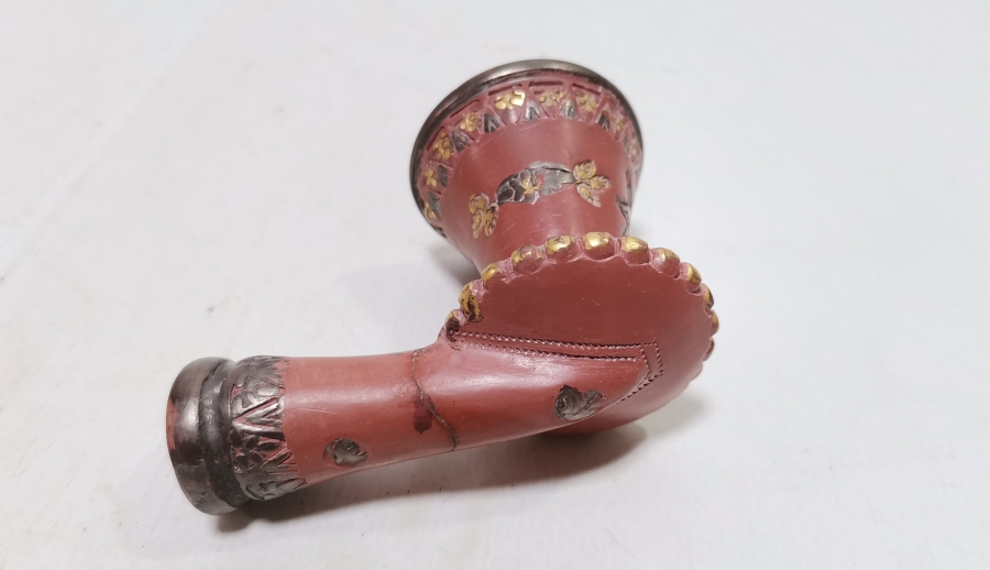 NADİR TİPTE USTA DAMGALI OSMANLI DÖNEMİ TOPHANE PİPO