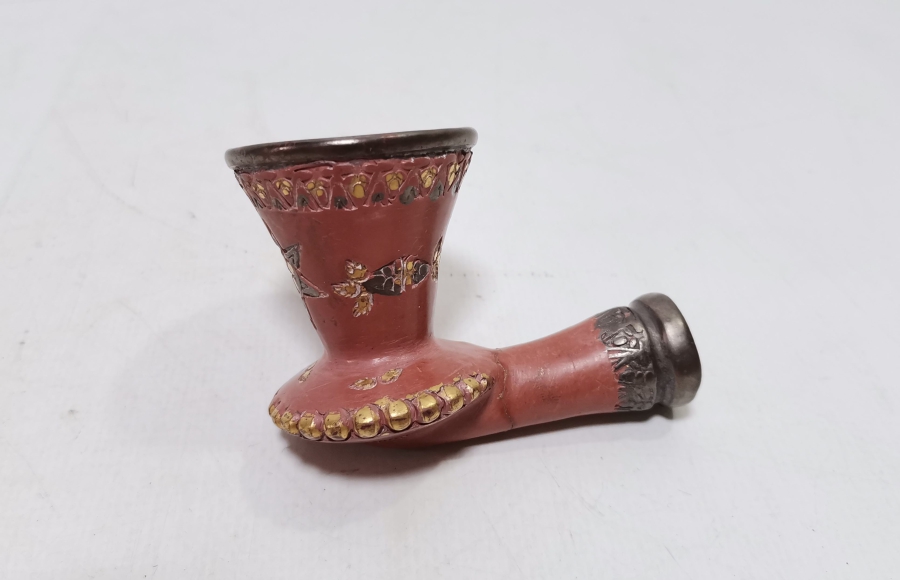 NADİR TİPTE USTA DAMGALI OSMANLI DÖNEMİ TOPHANE PİPO