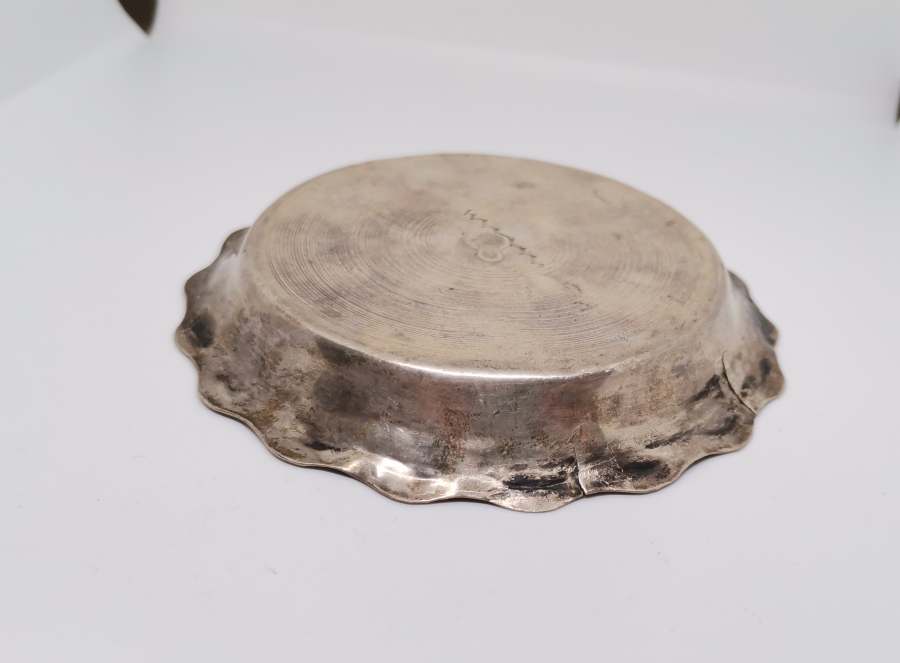 AZNAVUR İŞÇİLİKLİ OSMANLI DÖNEMİ TUĞRALI GÜMÜŞ İFTARİYELİK - HURMALIK