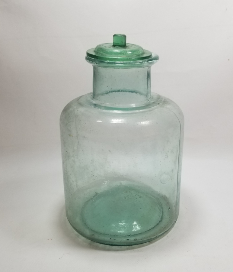 OSMANLI DÖNEMİ KOPARMA İŞÇİLİKLİ CAM ŞEKERCİ KAVANOZU