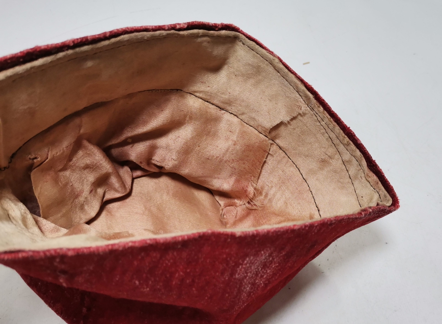 NADİR TİPTE OSMANLI DÖNEMİ ASTARLI MEMUR FESİ