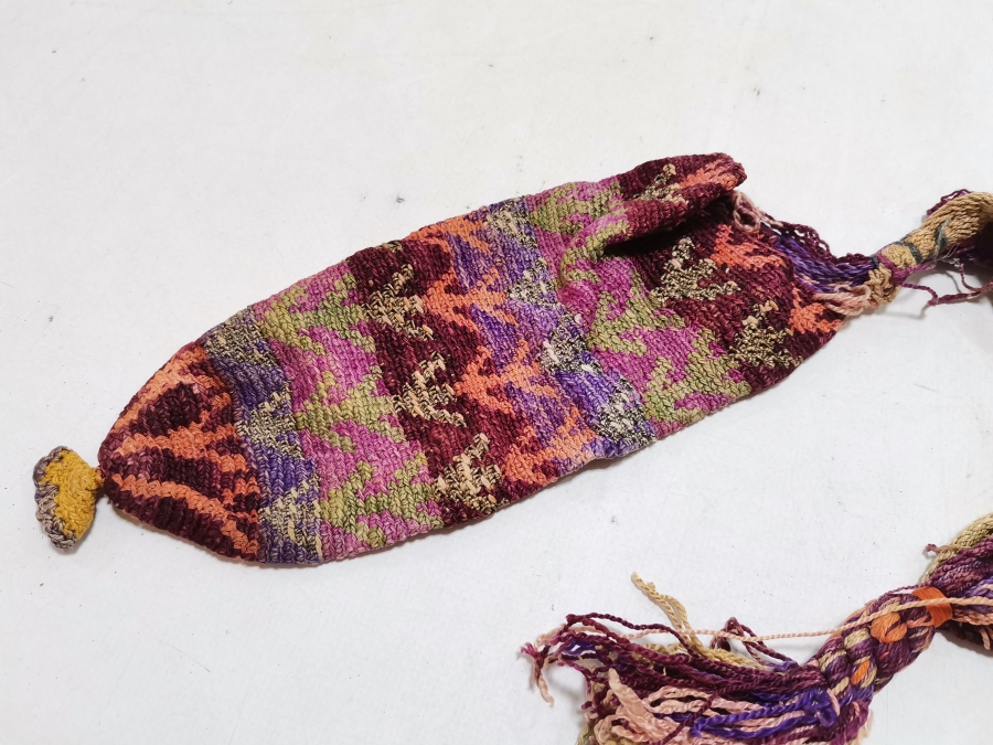 NADİR TİPTE OSMANLI DÖNEMİ HAYAT AĞAÇLI PARA KESESİ