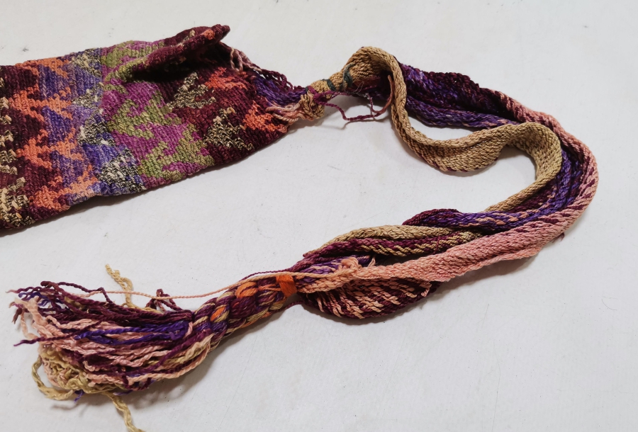 NADİR TİPTE OSMANLI DÖNEMİ HAYAT AĞAÇLI PARA KESESİ