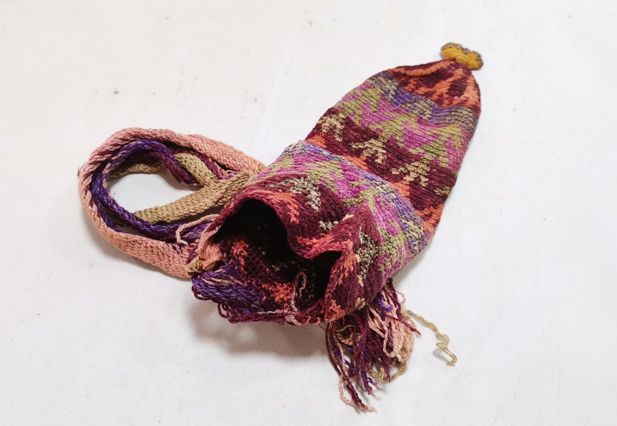 NADİR TİPTE OSMANLI DÖNEMİ HAYAT AĞAÇLI PARA KESESİ