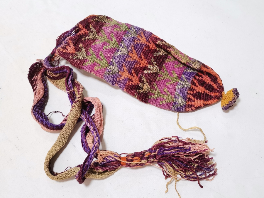 NADİR TİPTE OSMANLI DÖNEMİ HAYAT AĞAÇLI PARA KESESİ