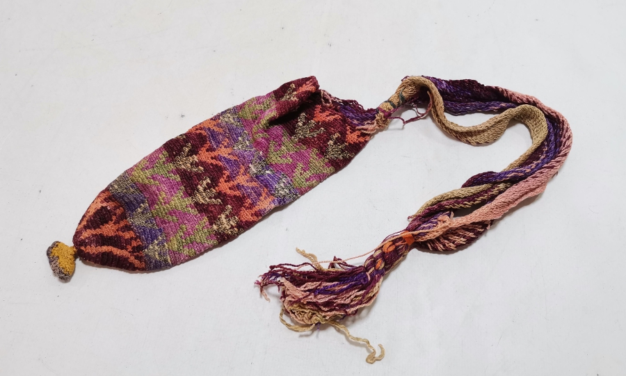 NADİR TİPTE OSMANLI DÖNEMİ HAYAT AĞAÇLI PARA KESESİ