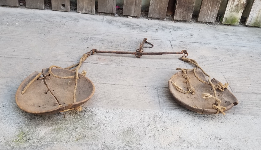 OSMANLI DÖNEMİ AHŞAP KEFELİ TERAZİ