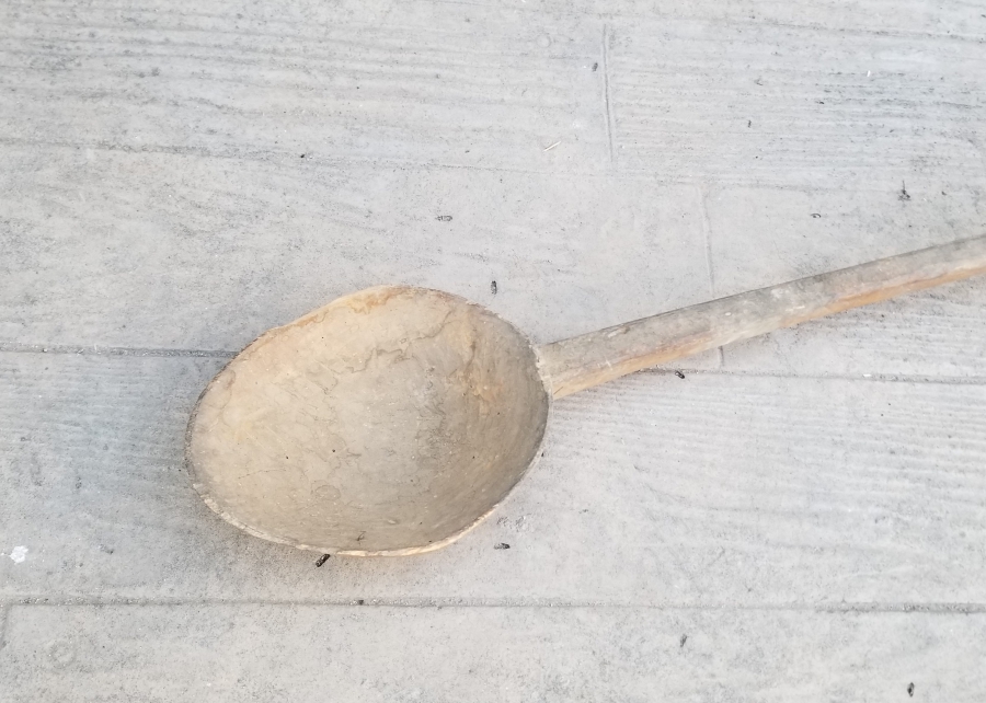 OSMANLI DÖNEMİ TEKKE İŞİ BÜYÜK BOY AHŞAP KAŞIK