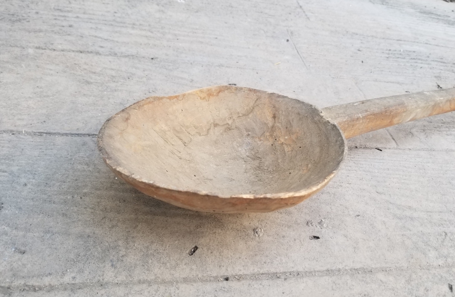 OSMANLI DÖNEMİ TEKKE İŞİ BÜYÜK BOY AHŞAP KAŞIK