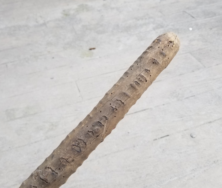 OSMANLI DÖNEMİ EL YAPIMI NADİR AHŞAP BEKÇİ SOPASI