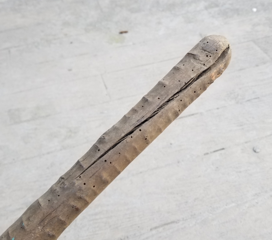 OSMANLI DÖNEMİ EL YAPIMI NADİR AHŞAP BEKÇİ SOPASI