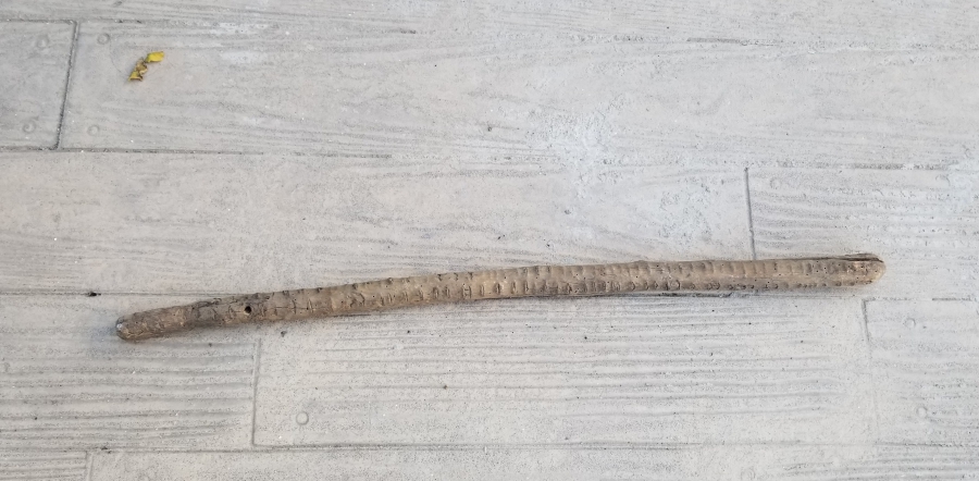 OSMANLI DÖNEMİ EL YAPIMI NADİR AHŞAP BEKÇİ SOPASI