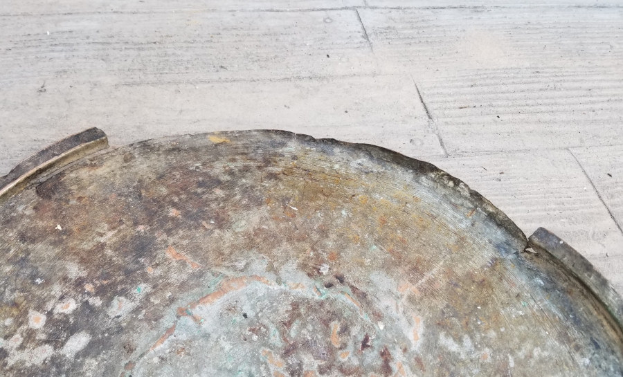 ÜZERİ ÇİFT YAZILI OSMANLI DÖNEMİ YENİÇERİ ORTA SİNİSİ