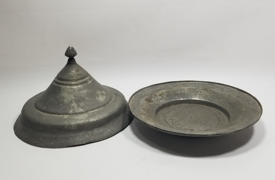 OSMANLI DÖNEMİ TEKKE İŞİ KUBBELİ KAPAKLI LENGER