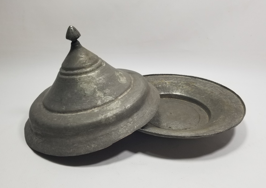 OSMANLI DÖNEMİ TEKKE İŞİ KUBBELİ KAPAKLI LENGER