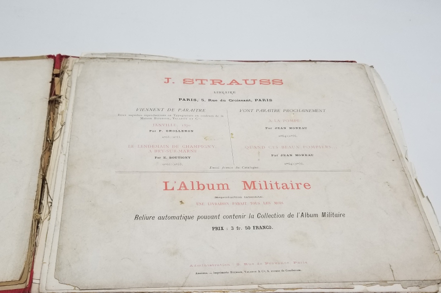 1900 BAŞLARI NADİR FRANSIZ ASKERİ ALBÜM