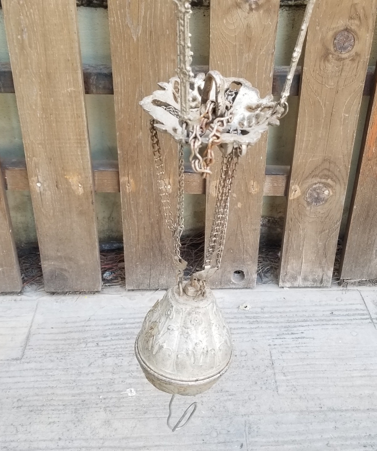 KABARTMA İŞÇİLİKLİ OSMANLI DÖNEMİ KANDİL AVİZESİ