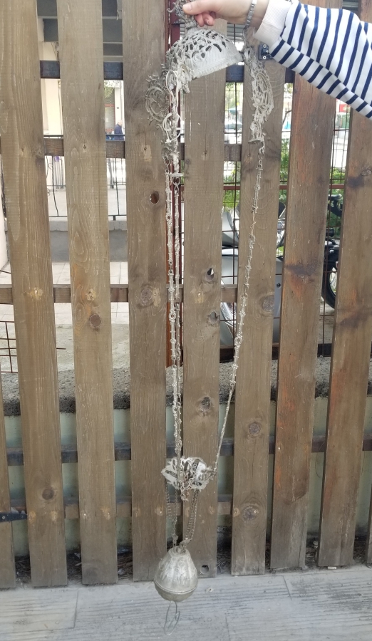 KABARTMA İŞÇİLİKLİ OSMANLI DÖNEMİ KANDİL AVİZESİ