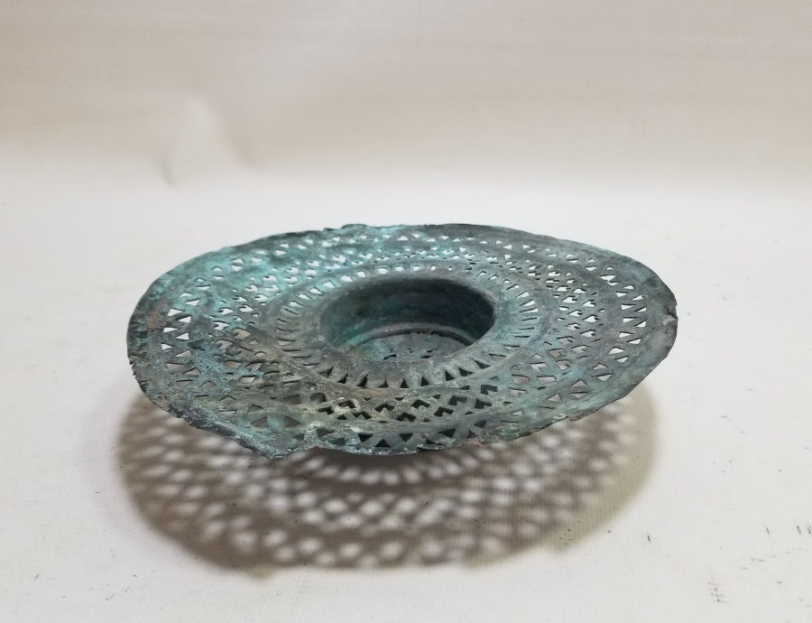 OSMANLI DÖNEMİ TESTERE İŞÇİLİKLİ İBRİK SÜZGECİ