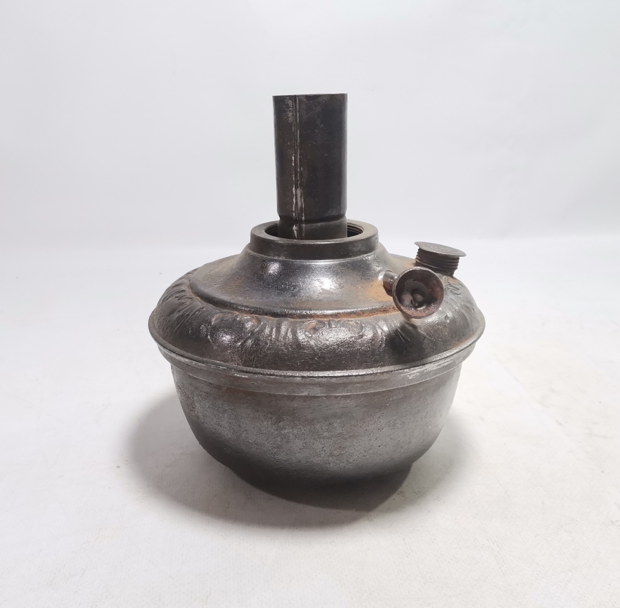 KABARTMA İŞÇİLİKLİ NADİR TİPTE OSMANLI DÖNEMİ GAZ LAMBASI