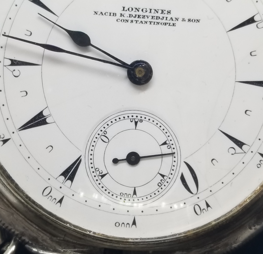 NADİR TİPTE OSMANLI DÖNEMİ LONGİNES KURMALI CEP SAATİ