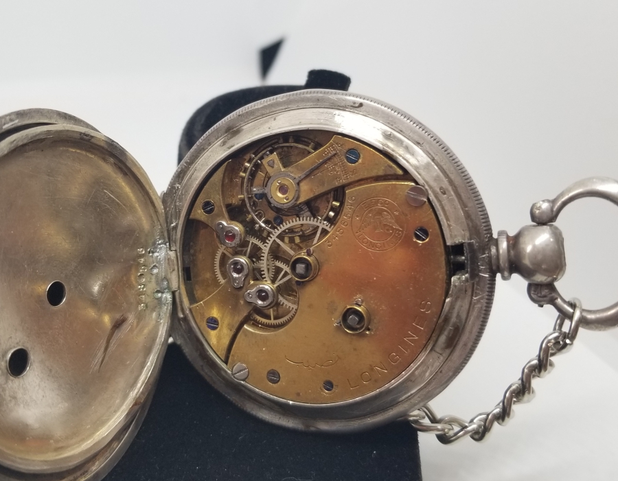 NADİR TİPTE OSMANLI DÖNEMİ LONGİNES KURMALI CEP SAATİ