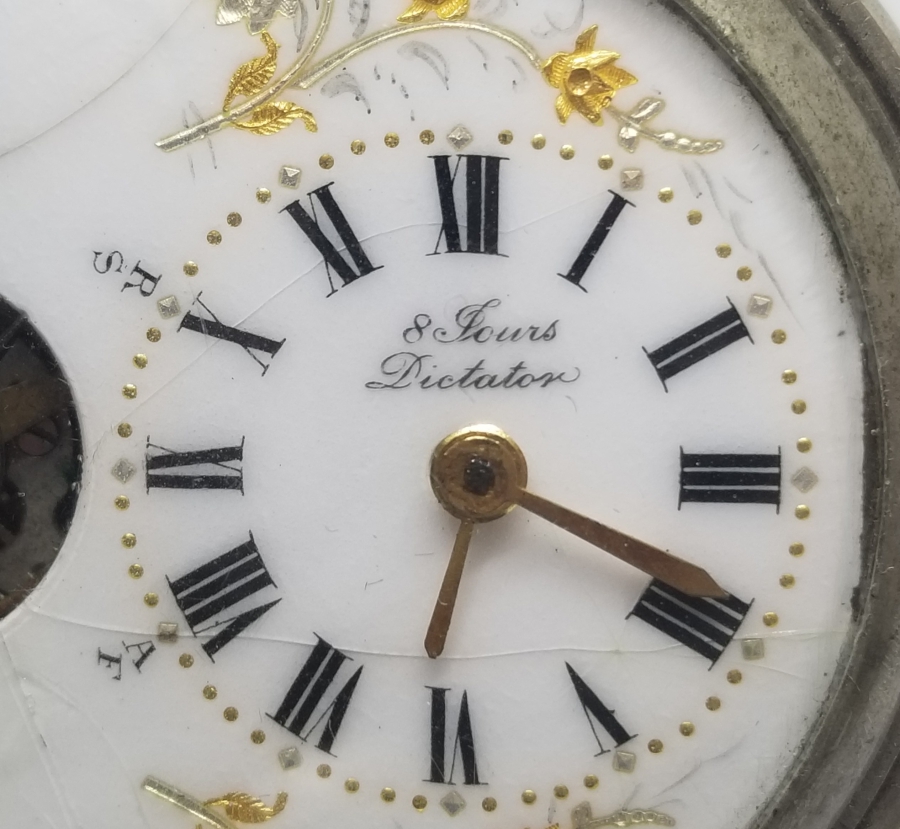 OSMANLI DÖNEMİ AVCI KASA 8 GÜNLÜK NADİR TİPTE KURMALI CEP SAATİ