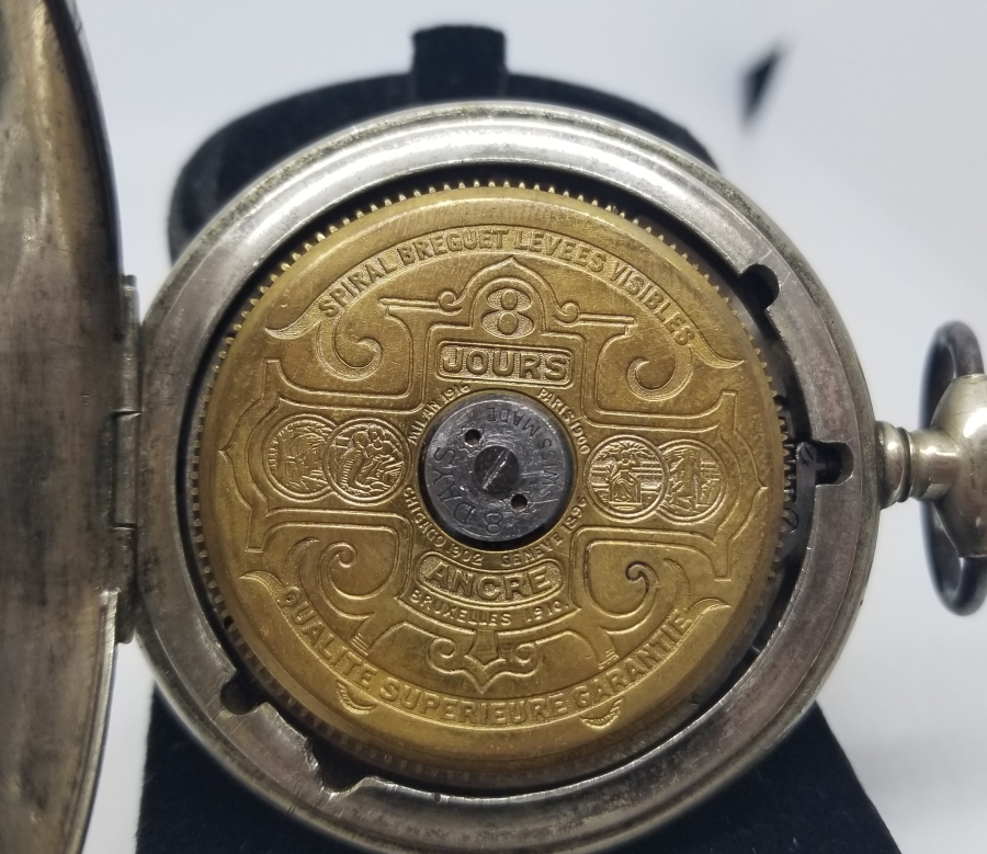 OSMANLI DÖNEMİ AVCI KASA 8 GÜNLÜK NADİR TİPTE KURMALI CEP SAATİ