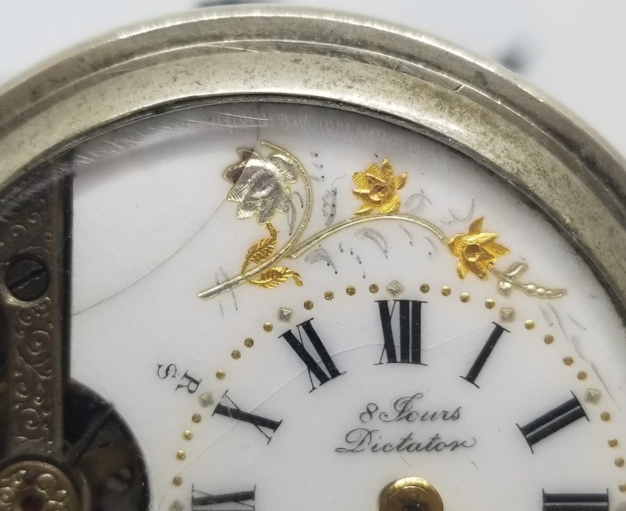 OSMANLI DÖNEMİ AVCI KASA 8 GÜNLÜK NADİR TİPTE KURMALI CEP SAATİ