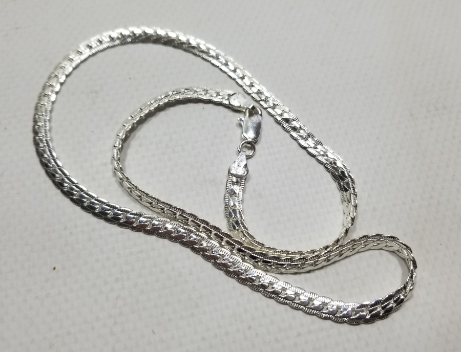 KABARTMA İŞÇİLİKLİ GÜMÜŞ ZİNCİR