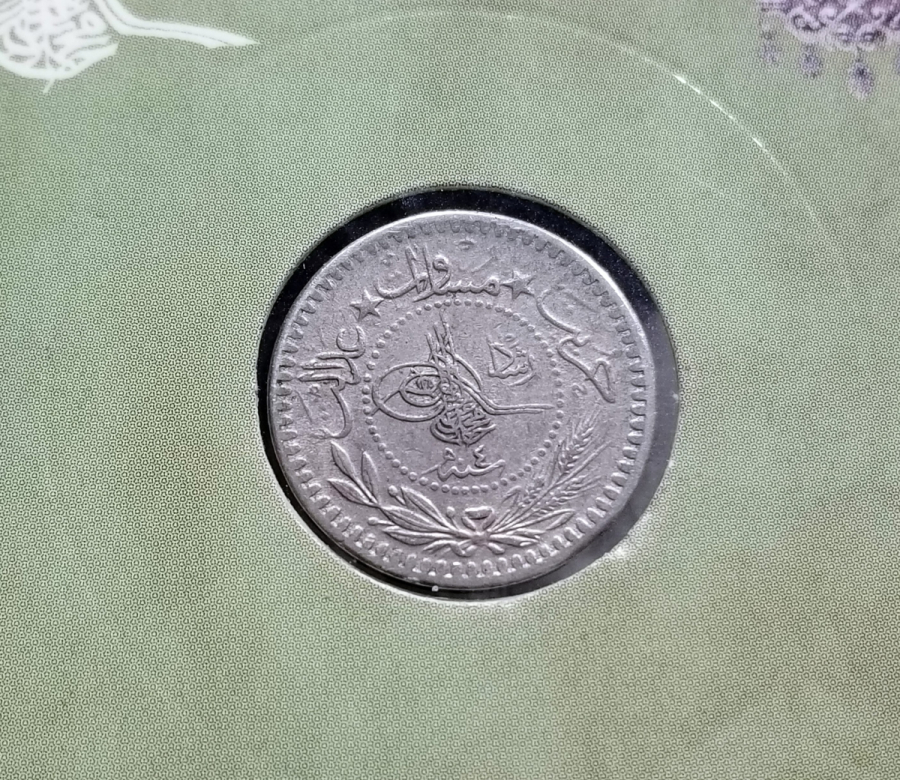 MEHMET REŞAT HAN DÖNEMİ KOLEKSİYONLUK NİKEL 5 PARA