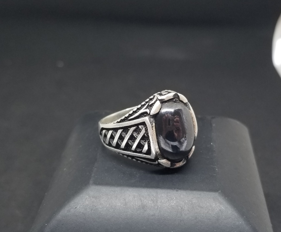SİTRİN TAŞLI GÜMÜŞ YÜZÜK