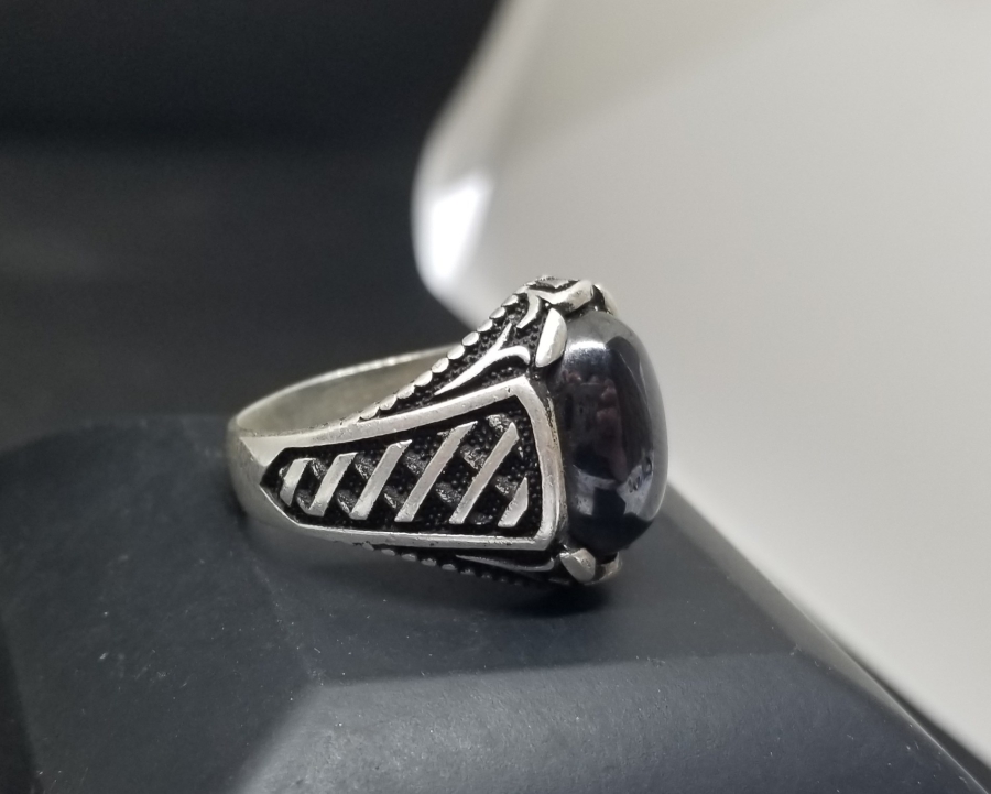 SİTRİN TAŞLI GÜMÜŞ YÜZÜK