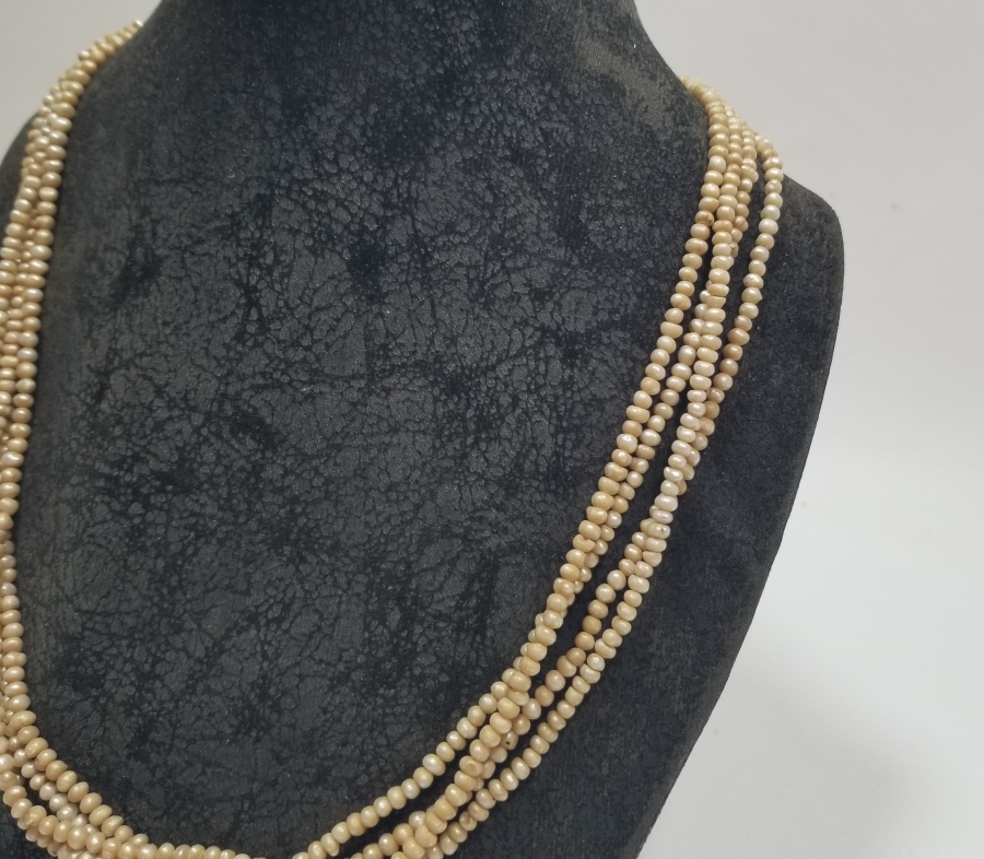 OSMANLI DÖNEMİ BÜYÜK BOY TAM TUR İNCİ GERDANLIK