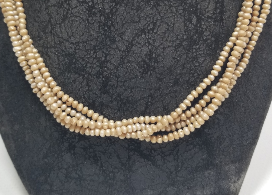 OSMANLI DÖNEMİ BÜYÜK BOY TAM TUR İNCİ GERDANLIK