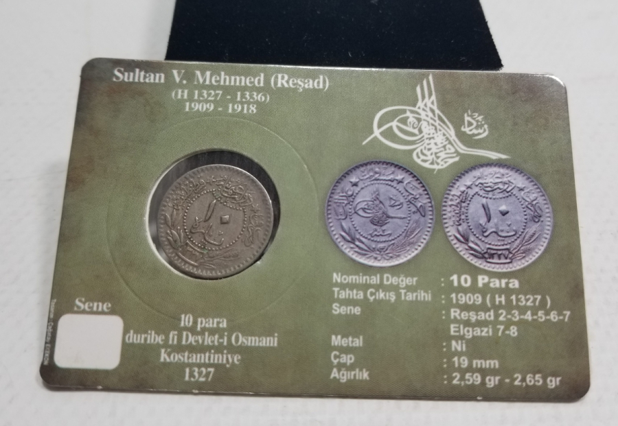 MEHMET REŞAT HAN DÖNEMİ KOLEKSİYONLUK NİKEL 10 PARA