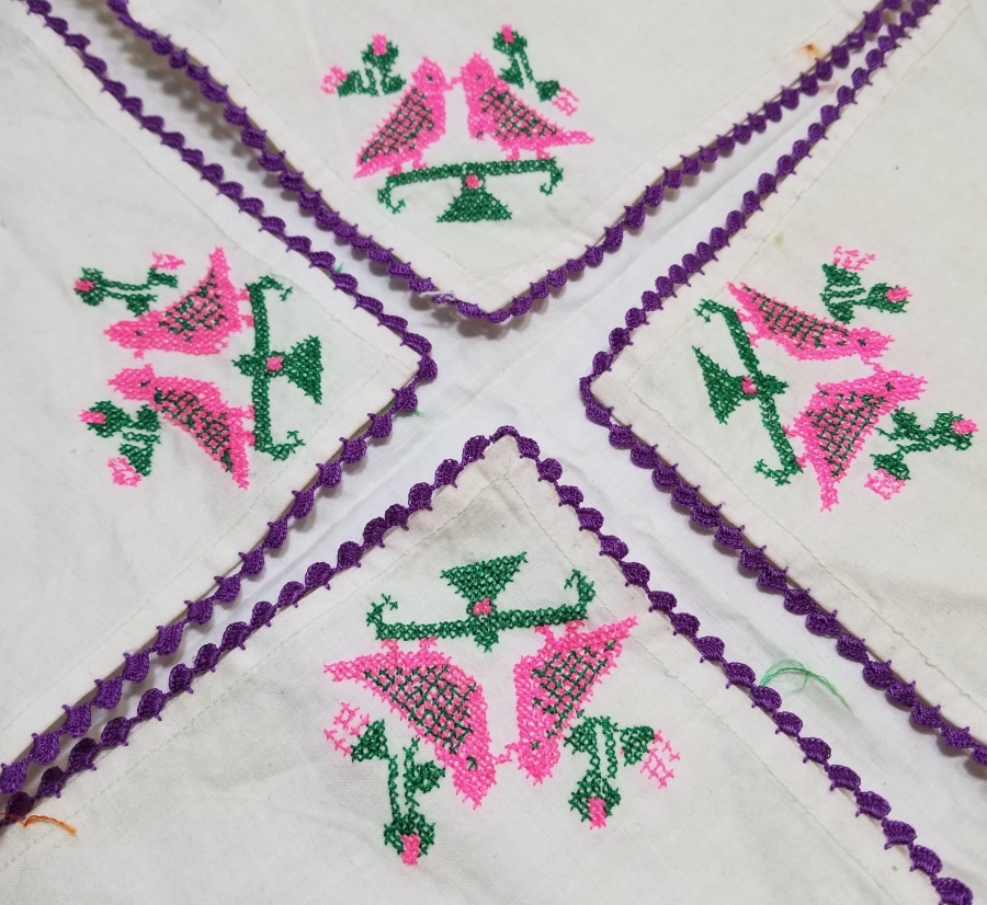 ÇİFTE KUMRULAR GÖRSELLİ OSMANLI KANAVİÇE ÇEVRE