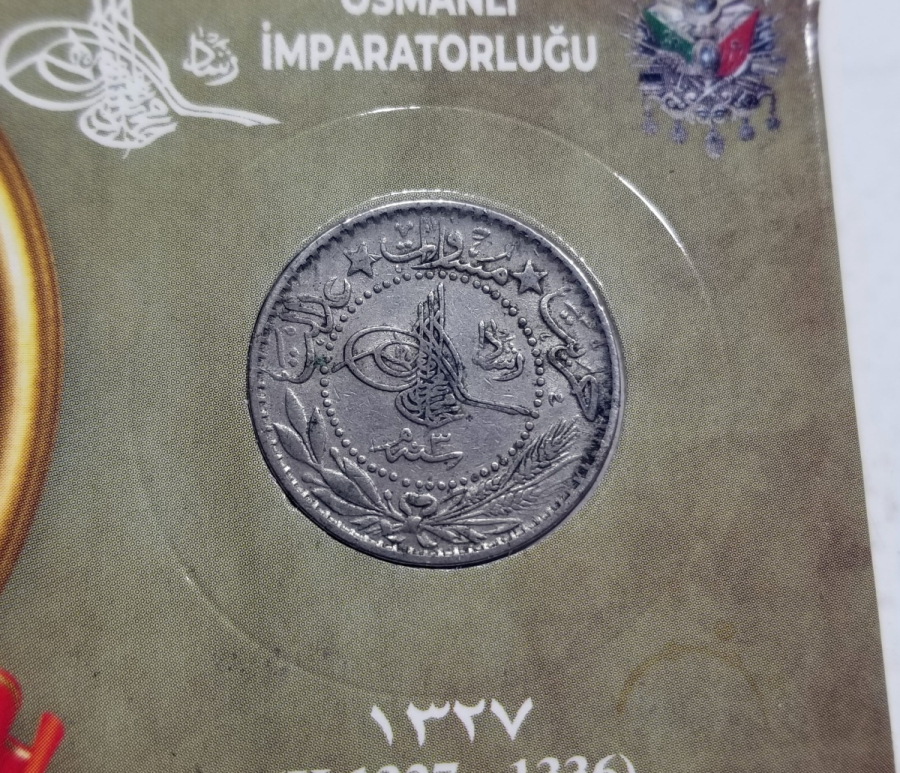 MEHMET REŞAT HAN DÖNEMİ KOLEKSİYONLUK NİKEL 20 PARA