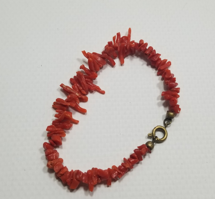 ÖZEL YAPIM ANTİKA MERCAN BİLEKLİK