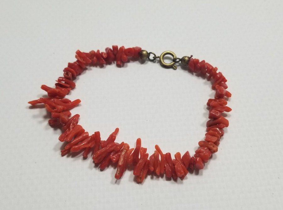 ÖZEL YAPIM ANTİKA MERCAN BİLEKLİK