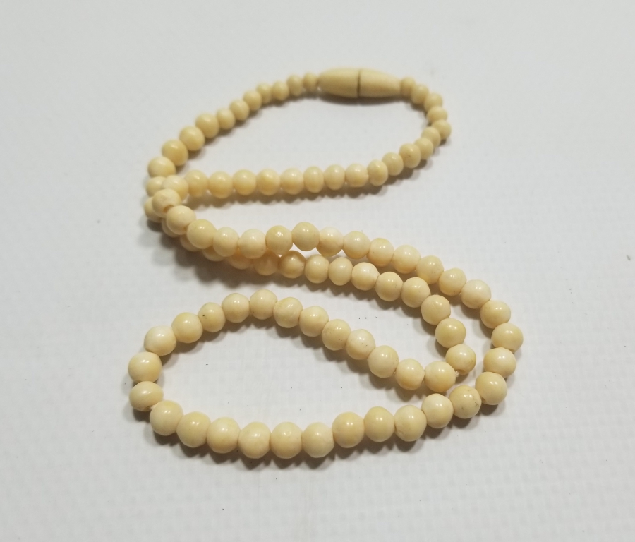 TESPİH YAPIMINA UYGUN ANTİKA KEMİK GERDANLIK