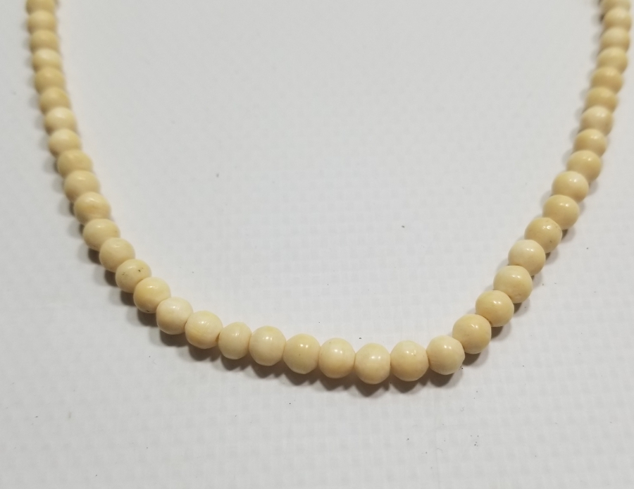 TESPİH YAPIMINA UYGUN ANTİKA KEMİK GERDANLIK