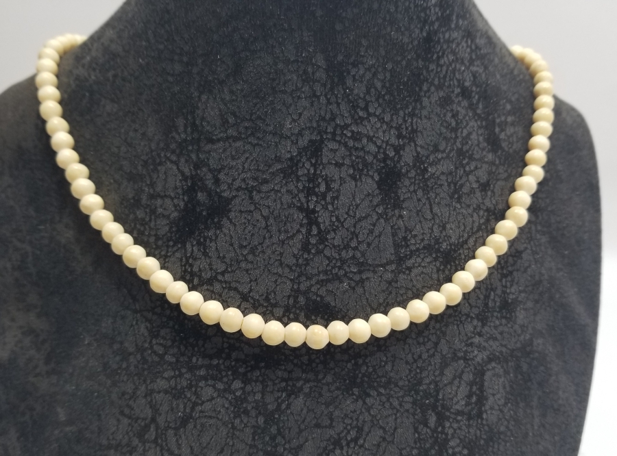 TESPİH YAPIMINA UYGUN ANTİKA KEMİK GERDANLIK