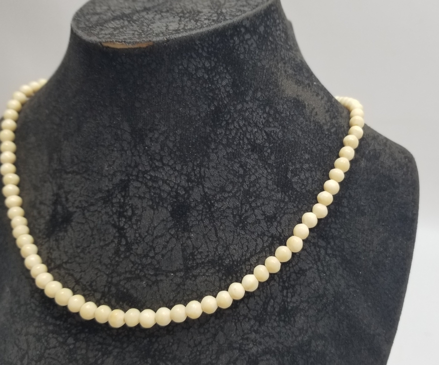 TESPİH YAPIMINA UYGUN ANTİKA KEMİK GERDANLIK