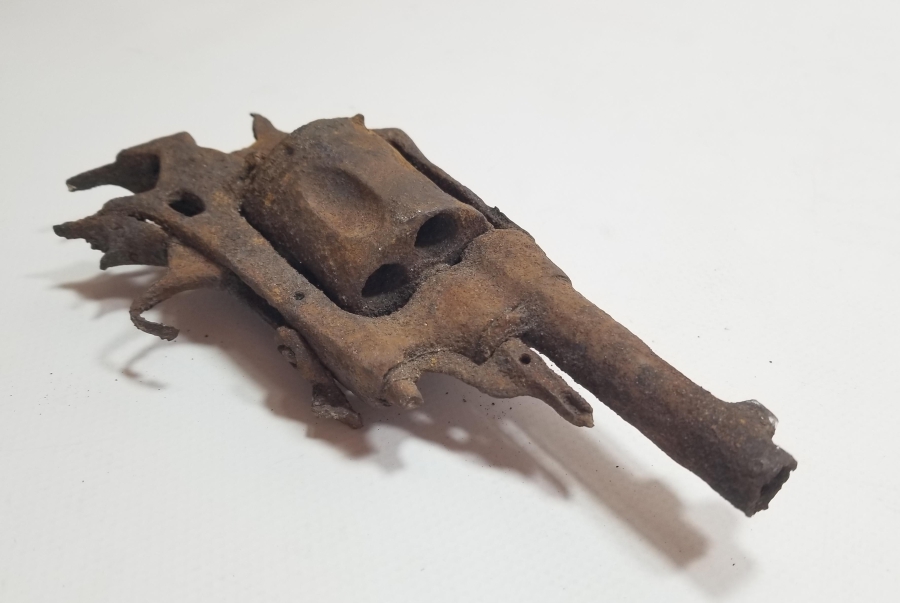 1. DÜNYA SAVAŞI DÖNEMİ OSMANLI SUBAY TABANCASI İSKELETİ