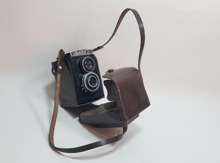 ORİJİNAL DERİ KUTUSUNDA ANTİKA LUBİTEL 2 MARKA FOTOĞRAF MAKİNESİ